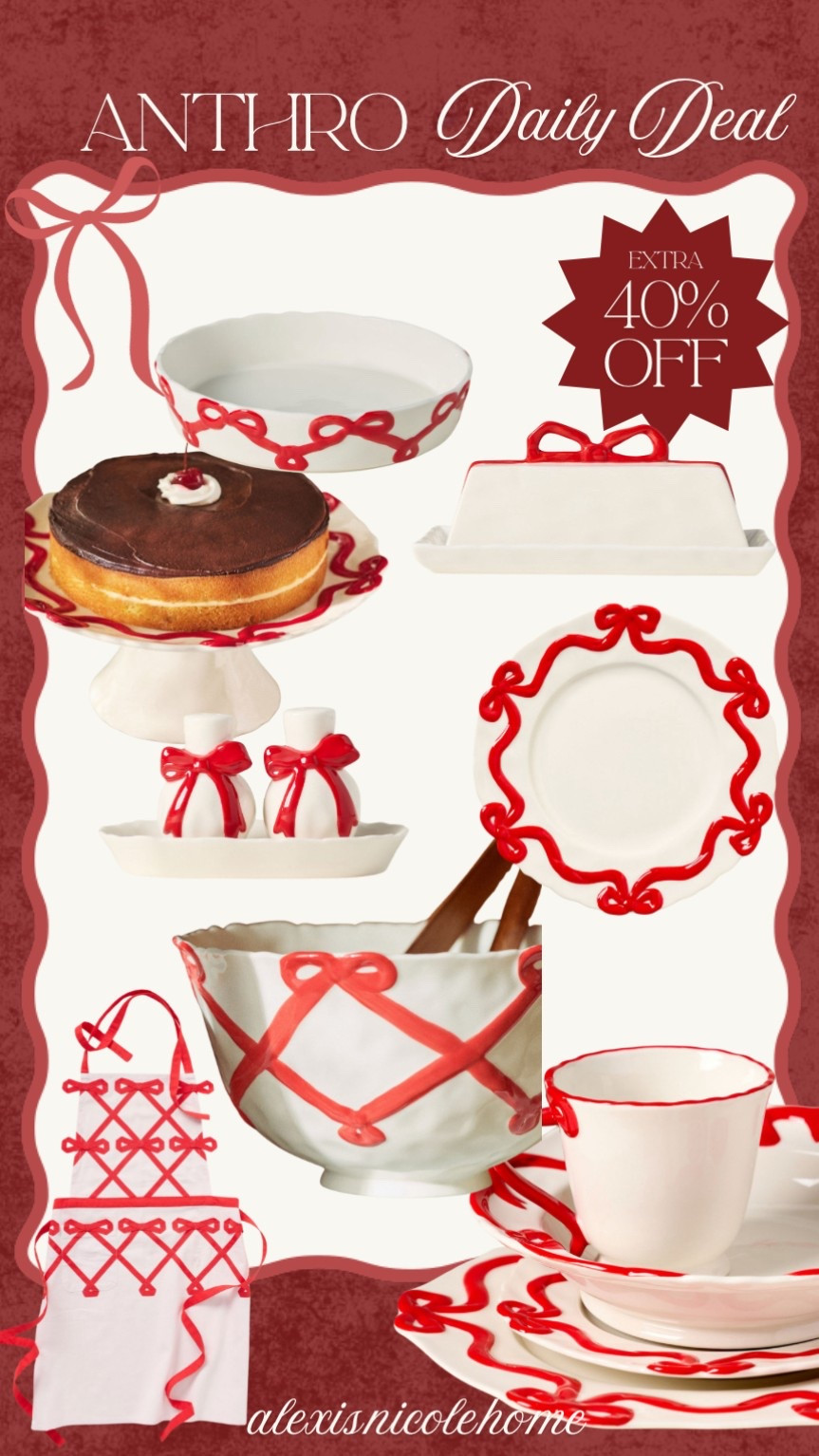Entire viral bow set from Anthropologie is on sale plus a stackable 40% off today! Perfect for Christmas and valentines! 

#LTKSeasonal #LTKHome #LTKSaleAlert