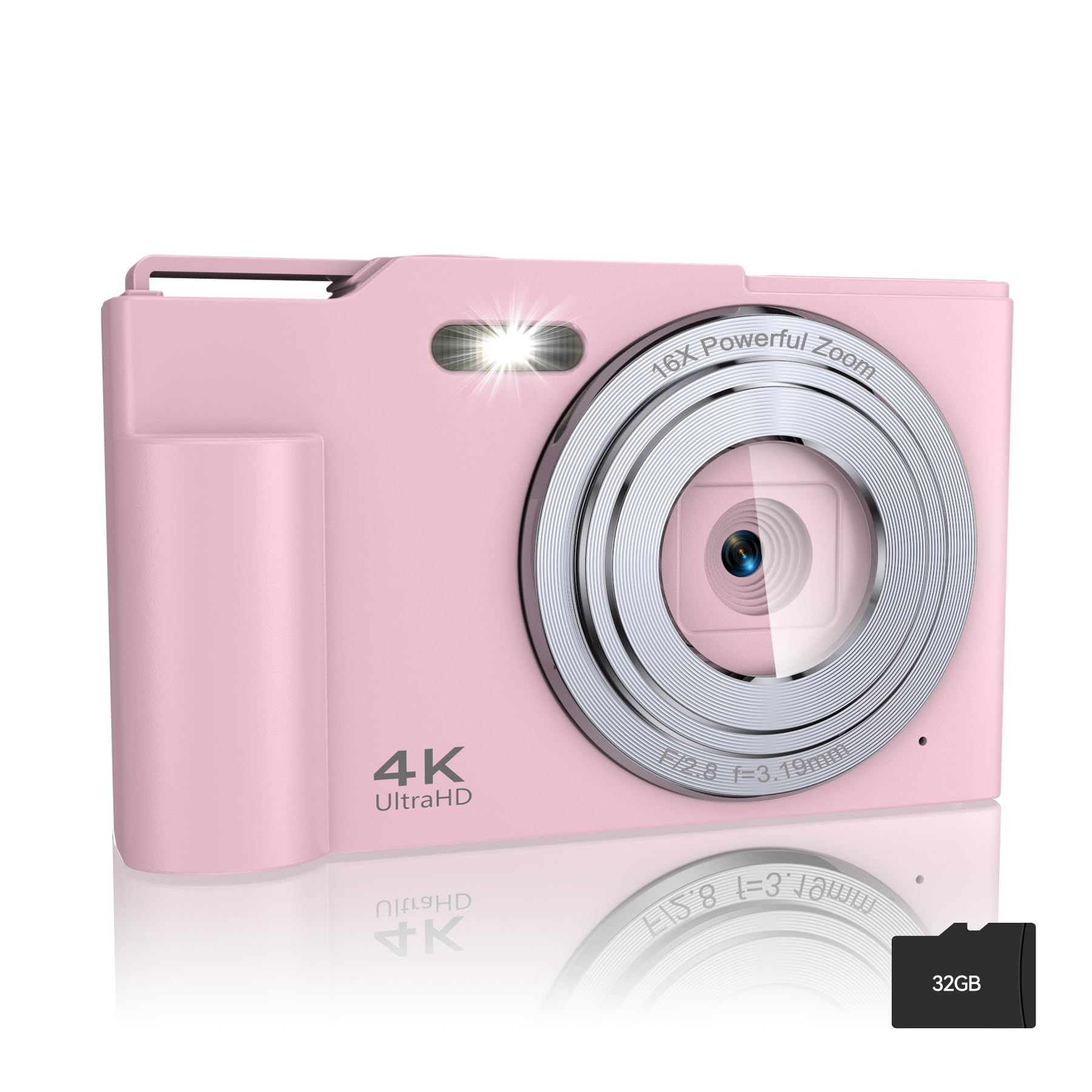 Digital Camera, FHD 4K Digital Point and Shoot Camera with 16X Zoom Anti Shake, 48MP Compact Smal... | Amazon (US)
