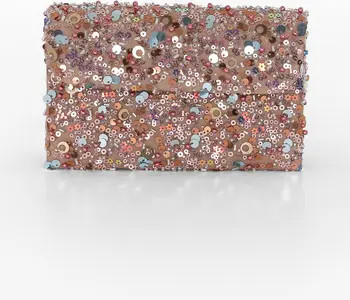 Jewel Badgley Mischka Aurora Beaded Mini Trapezoid Clutch | Nordstrom | Nordstrom