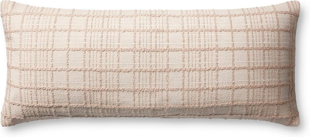 Loloi Magnolia Home by Joanna Gaines Liv Collection PMH0064 Beige 13'' x 35'' Cover w/Poly Pillow | Amazon (US)