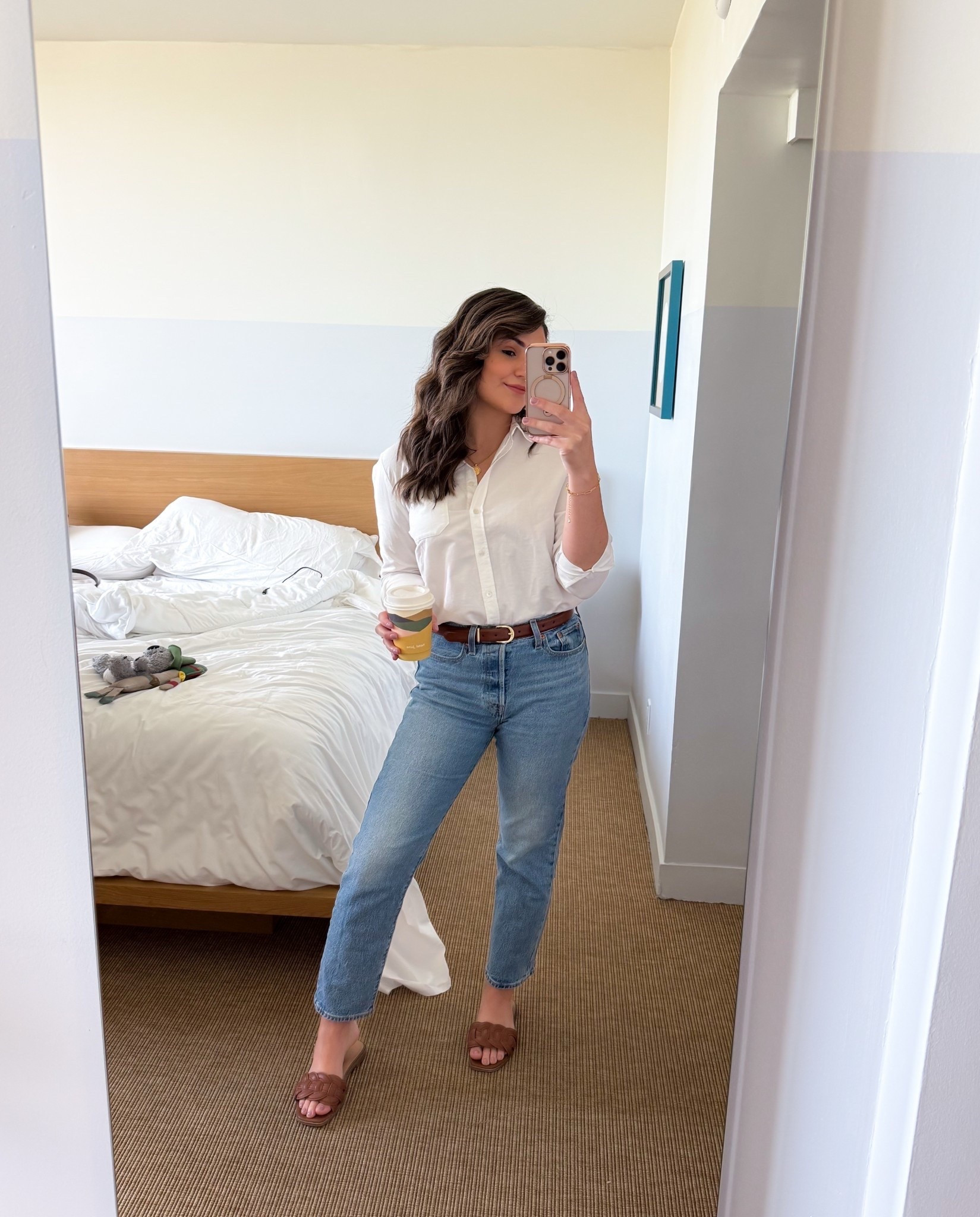 spring outfit ideas | spring fashion | casual chic style | parisian style | sezane | effortless style | minimal style 

Top: 6US (tts) 
Jeans: 28 
Sandals: sold out, linked similar 

#LTKTravel #LTKStyleTip #LTKPetite