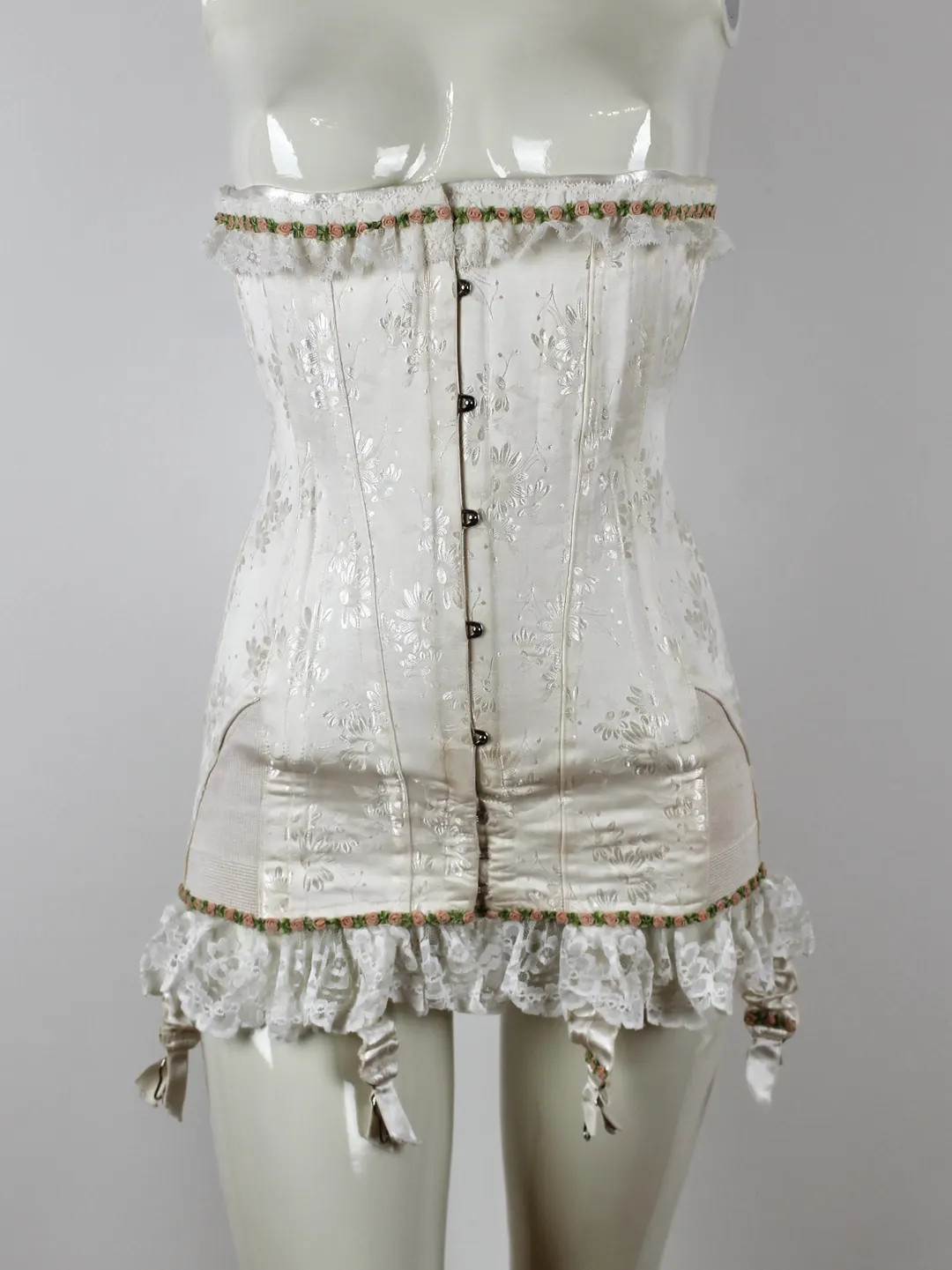 RARE 1950s Vintage Showgirl Corset, White Vintage Burlesque Costume, French Guepiere - Etsy | Etsy (US)