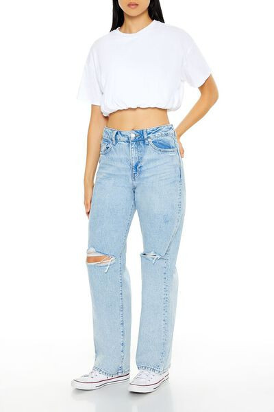 Distressed High-Rise Jeans | Forever 21