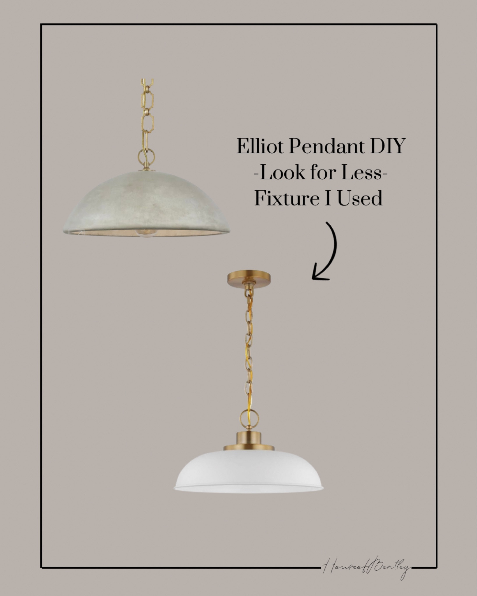 Elliot pendant look for less dupe DIY light fixture 

#LTKHome #LTKStyleTip #LTKSaleAlert