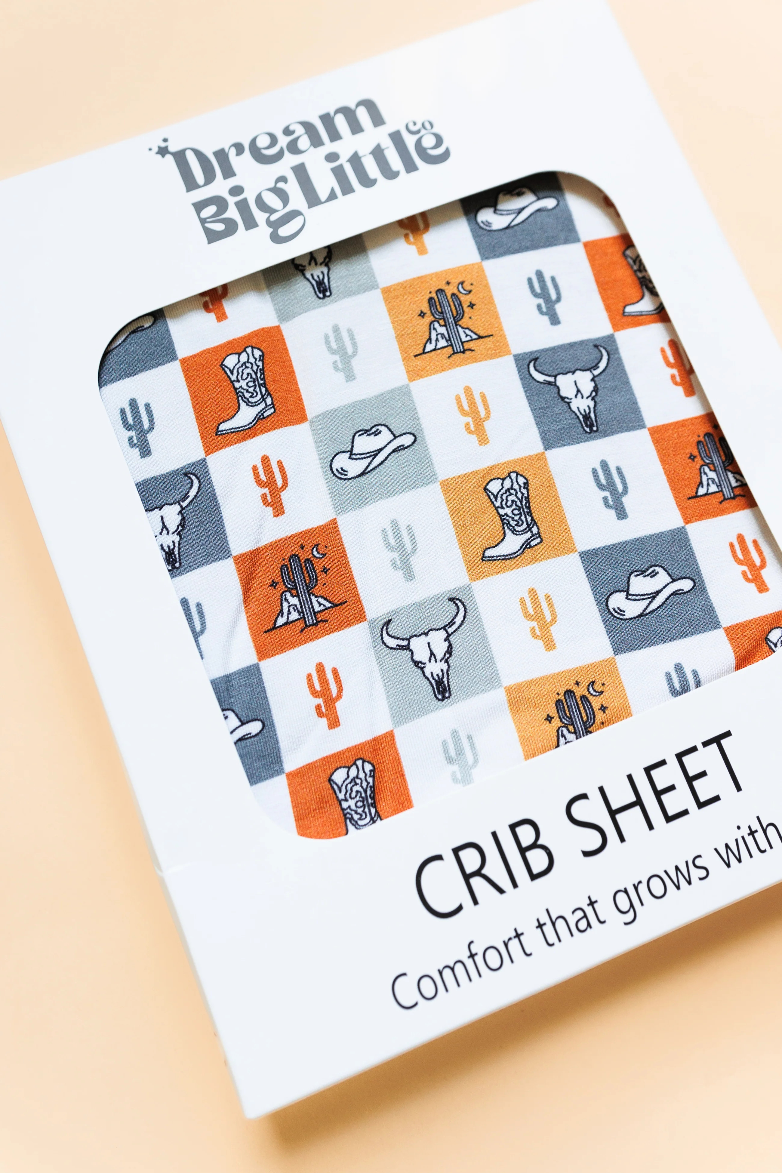 WILD WEST CHECKERS DREAM CRIB SHEET | Dream Big Little Co.