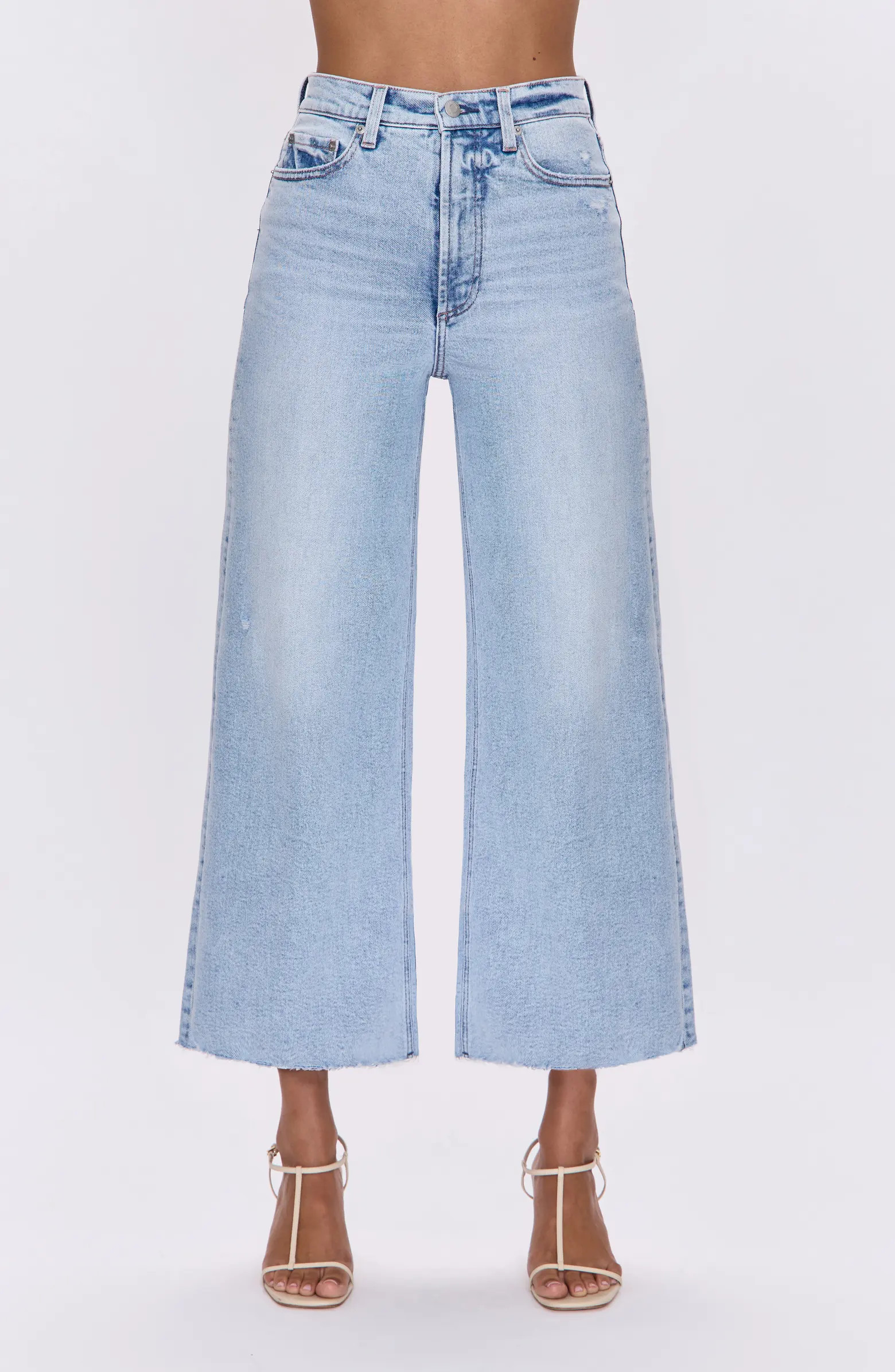 Pistola Lana Raw Hem Ankle Wide Leg Jeans | Nordstrom | Nordstrom