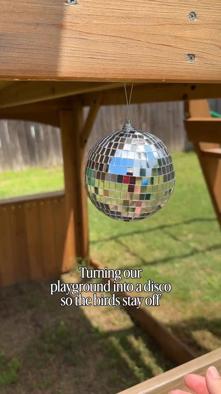Let’s see if these birds stand a chance with the disco house!!! 🪩✨💃🏼 Comment DISCO if you want to know everything I used and I’ll send you a message! 

#momreels #funmom #outdoorideas #momsofinstagram #kidsoutdoorfun

#LTKSeasonal #LTKHome #LTKmomlife