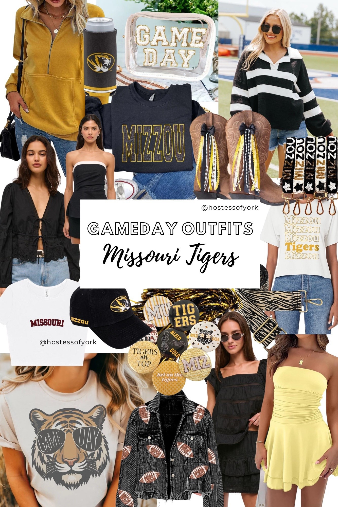 Missouri Tigers football gameday outfit ideas! Everything you need to kickoff a great season! 🐯
#sec #football #gameday #tiger #mizzou #college #sports #outfits #stadium #sorority #fashion #ncaa #boots #fall #autumn #tailgate  #gold #tigers 

#LTKSeasonal #LTKStyleTip #LTKParties