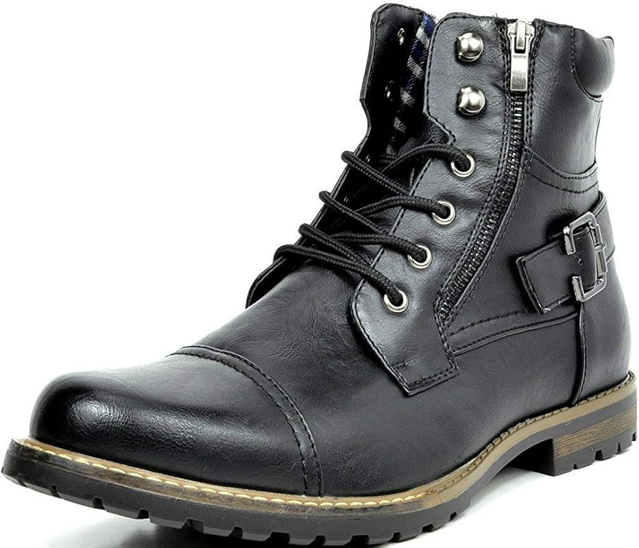 Bruno Marc Men's Military Motorcycle Combat Military Boots | Amazon (US)
