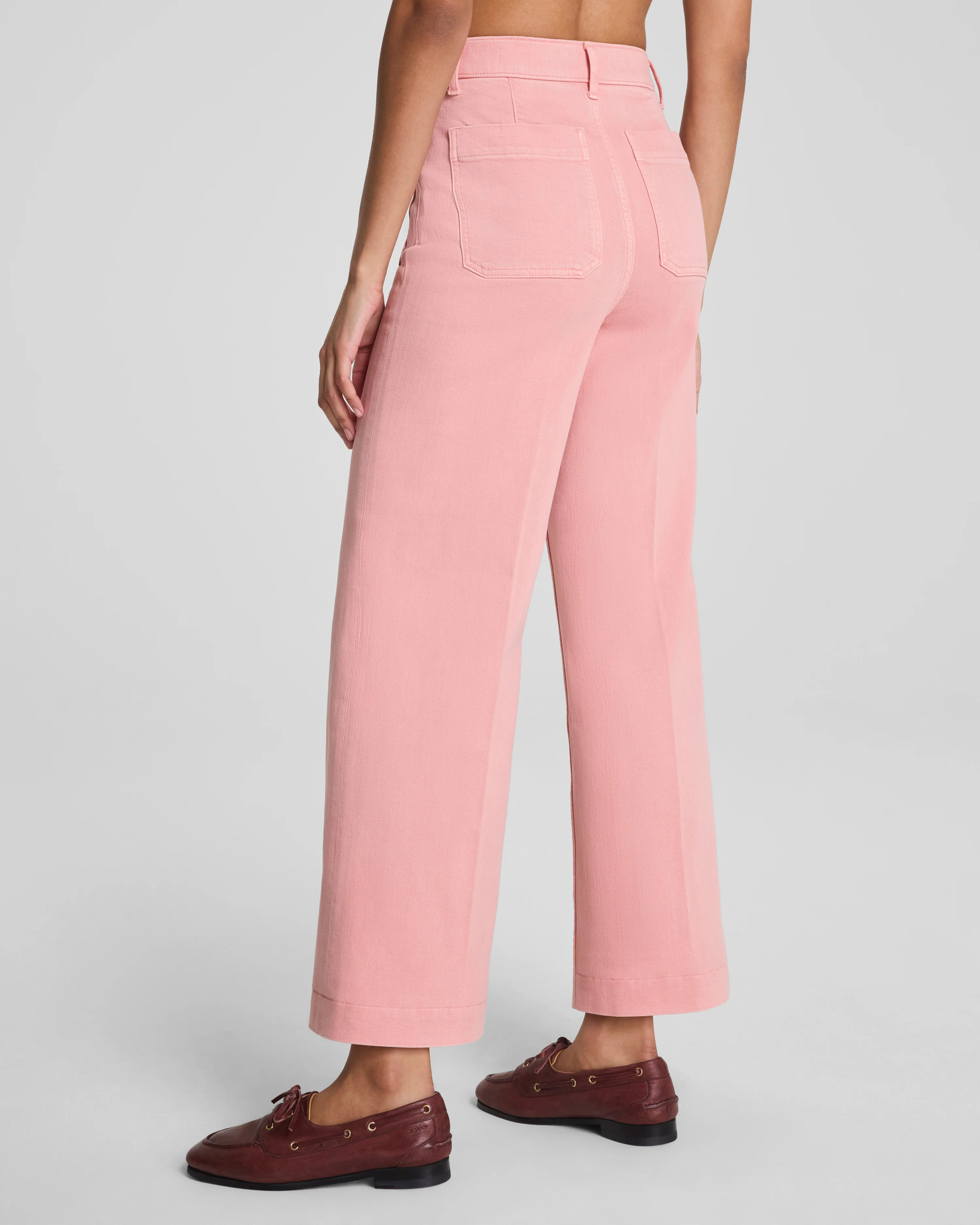 SPANXshape®  Authentic 360 Cropped Wide Leg Jeans with Patch Pockets | Spanx