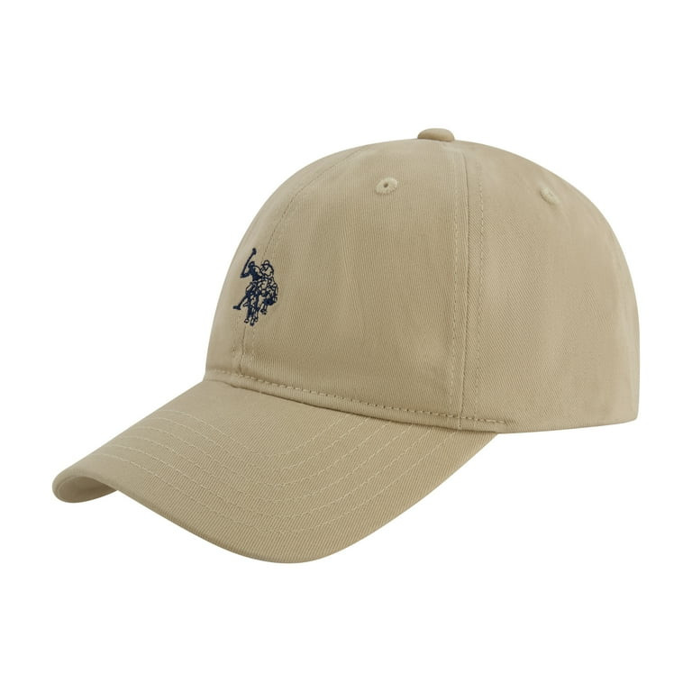 U.S. Polo Assn. Double Horseman Washed Twill Baseball Cap, Khaki, One Size Fits Most | Walmart (US)