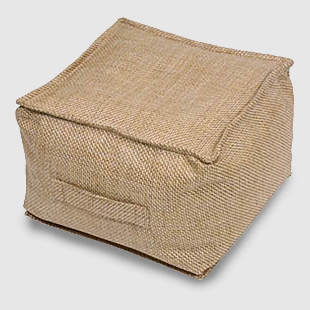 Outdoor Pouf Natural Woven - Threshold | Target