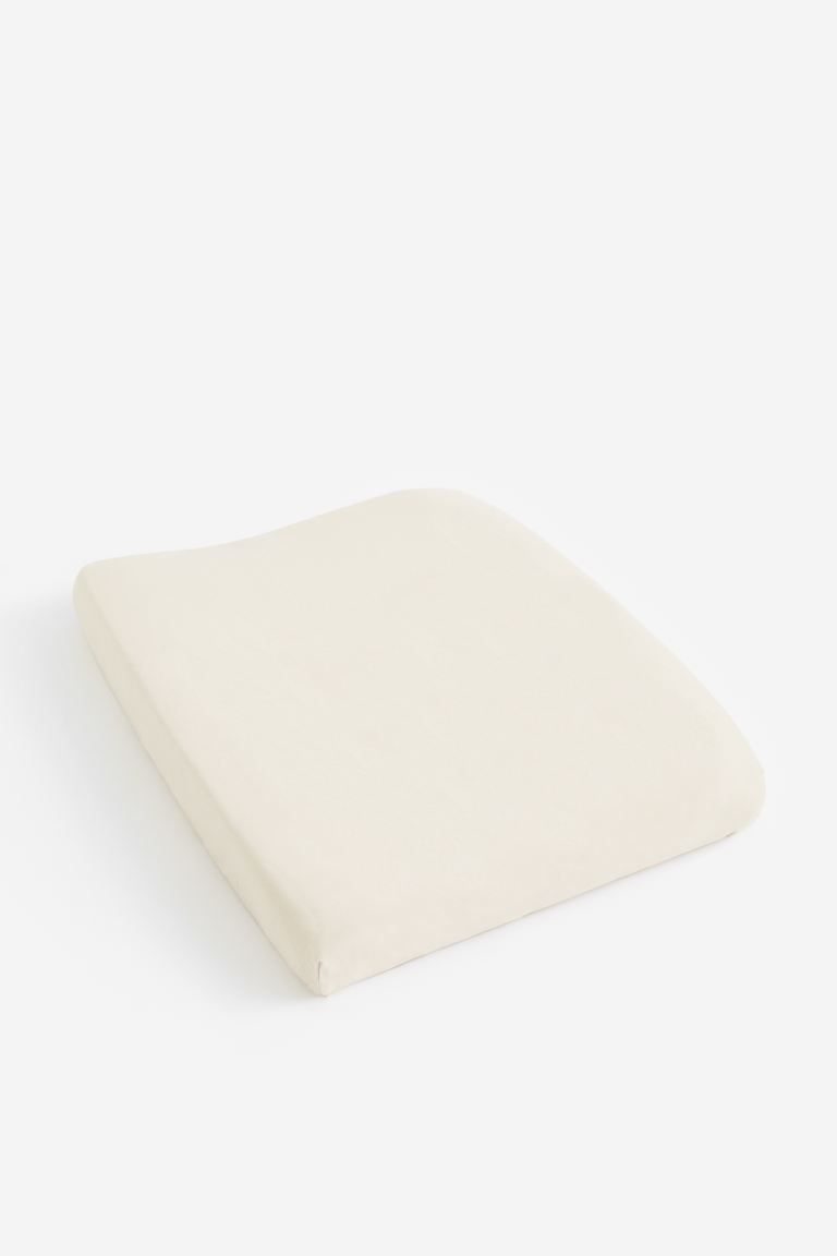 Cotton Changing Pad Cover - Light beige - Home All | H&M US | H&M (US + CA)