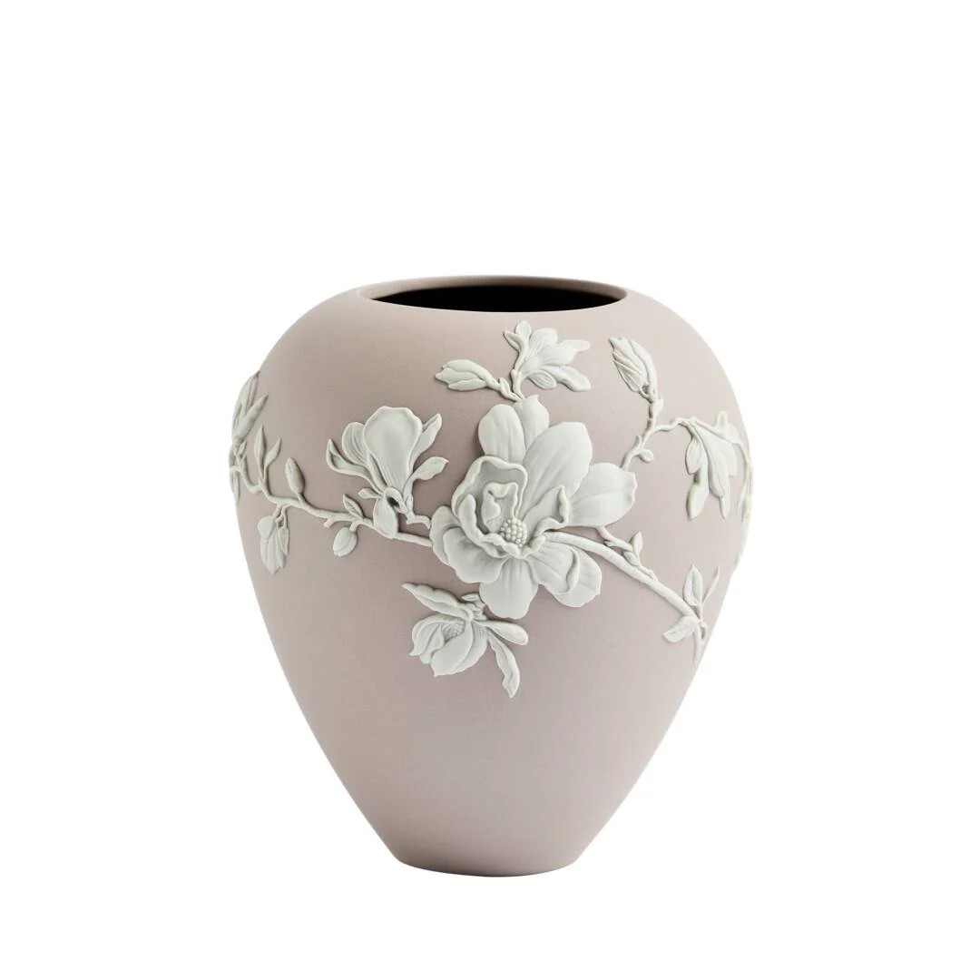 Magnolia Blossom Vase in Mink, 7" | Over The Moon