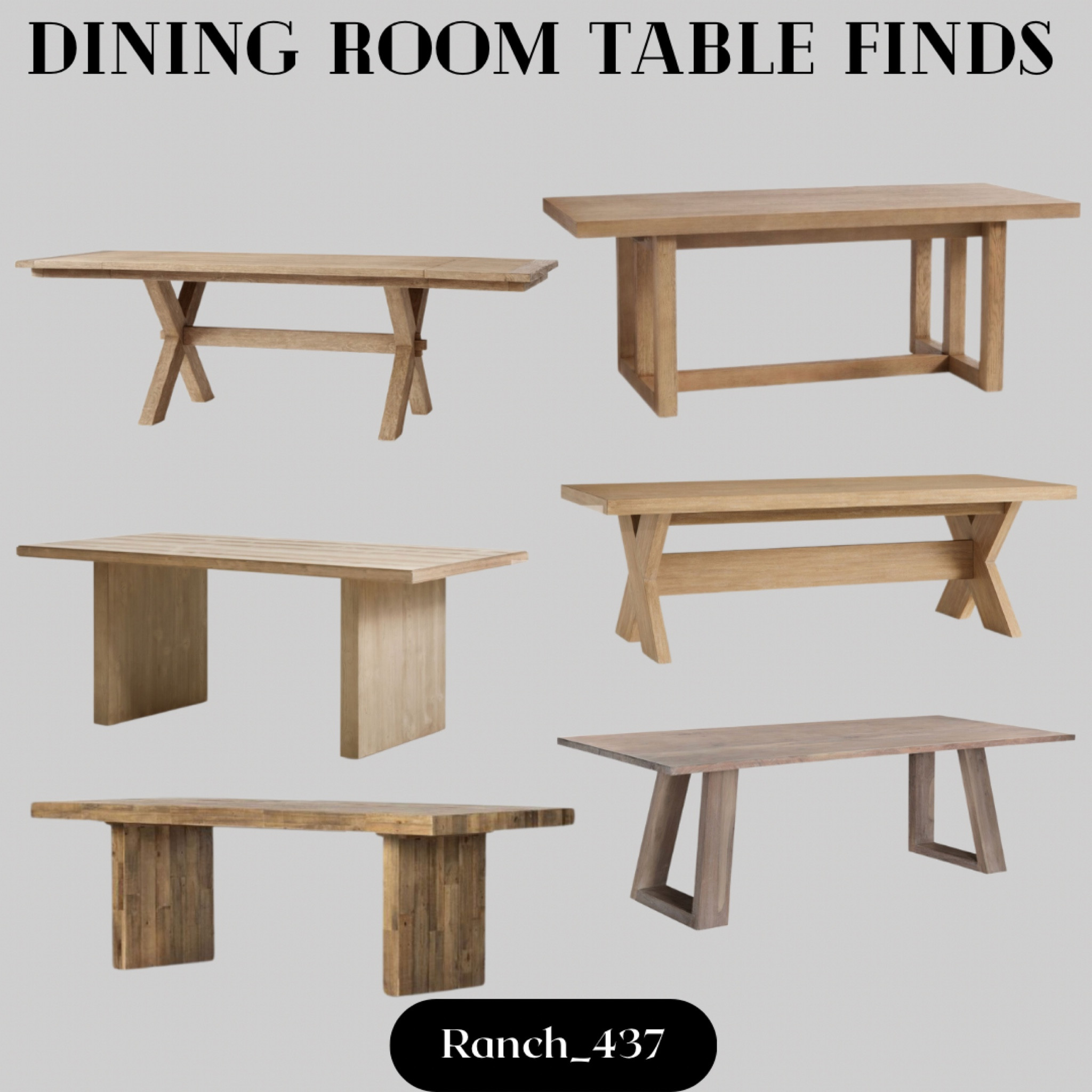 Some of my favorite dining room tables that I’ve found from West Elm and Pottery Barn. 

Dining room table, natural wood, large table

#LTKhome