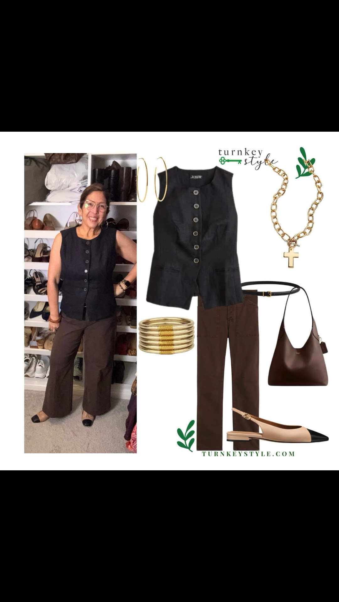 This is a go to outfit. I feel chic and put together. 
Simple vest, jeans, and flats. Add jewelry and accessories. 


#LTKWorkwear #LTKSeasonal #LTKOver40