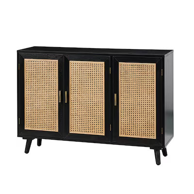 14 Karat Home Midcentury Synthetic Wood Console Table | Lowe's