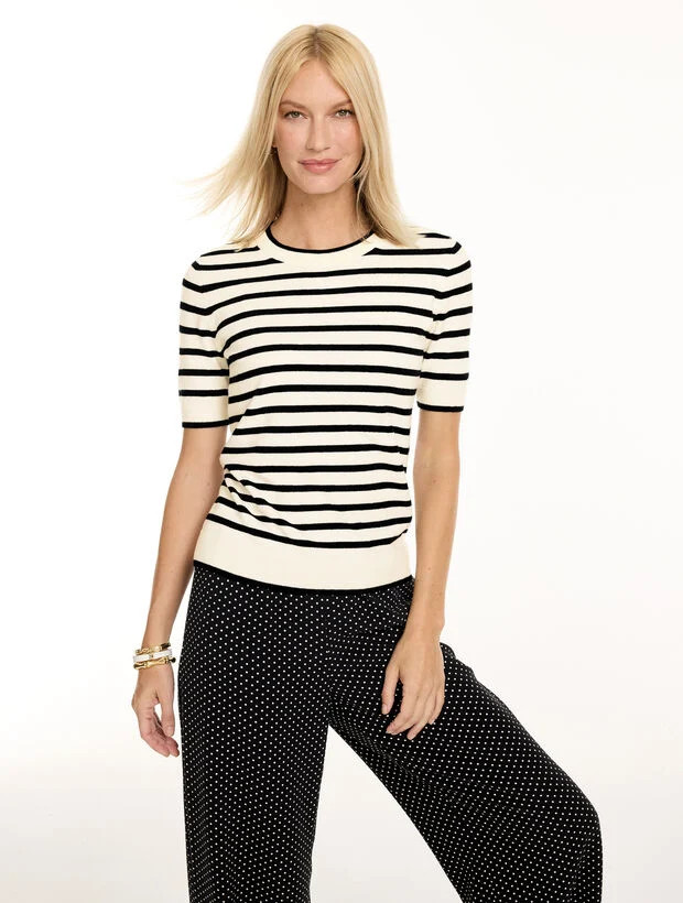 Charming Crewneck Tee - Stripe | Talbots
