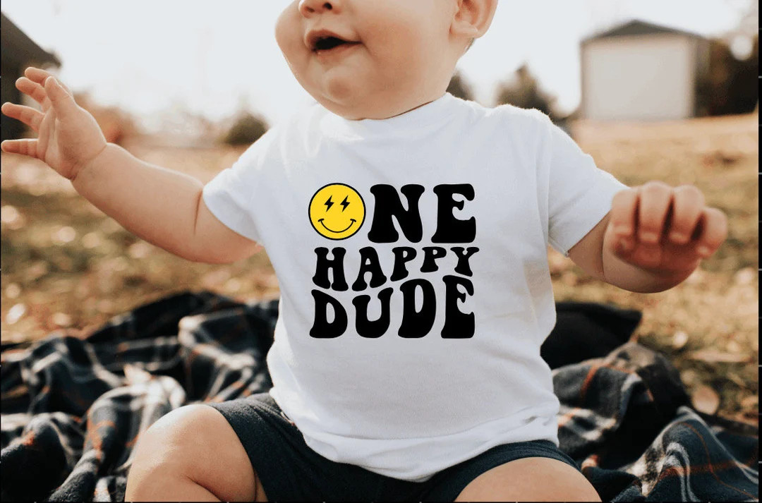 One Happy Dude, First Birthday, 1st Birthday, One Cool Dude, Birthday Outfit, Family Matching, 1s... | Etsy (US)