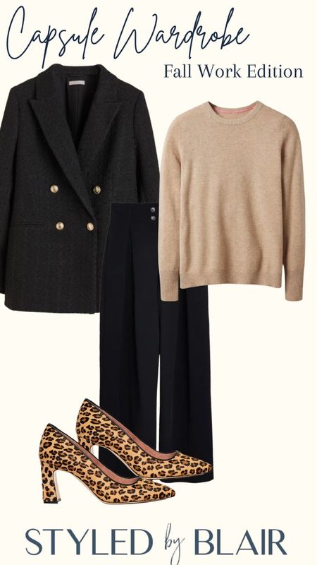 Fall capsule wardrobe - work outfits 

#LTKunder100 #LTKSeasonal #LTKworkwear