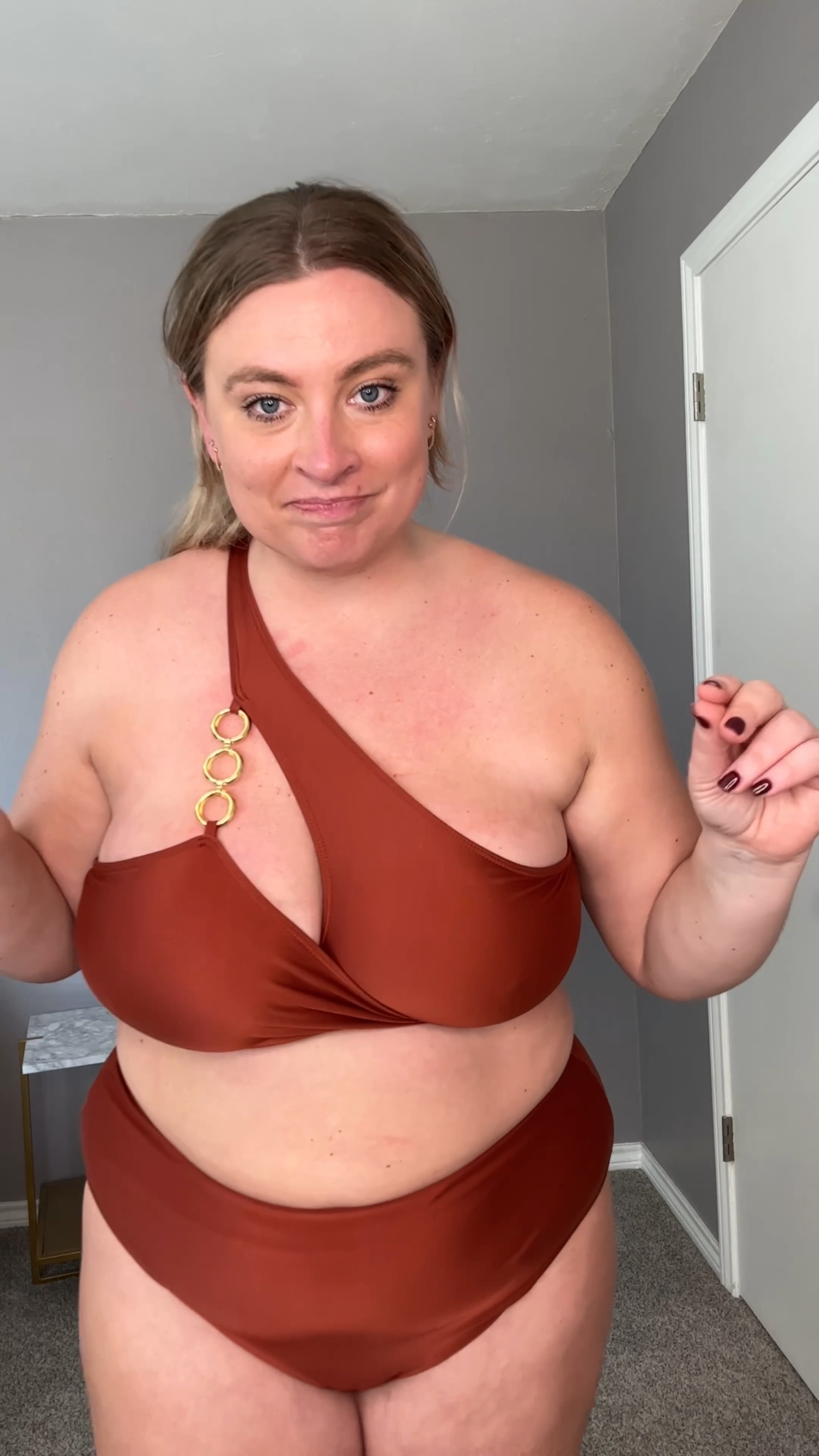 I'm a size 16 with 34J boobs and bought ASOS swimwear - it fits like an  absolute dream and snatches my waist