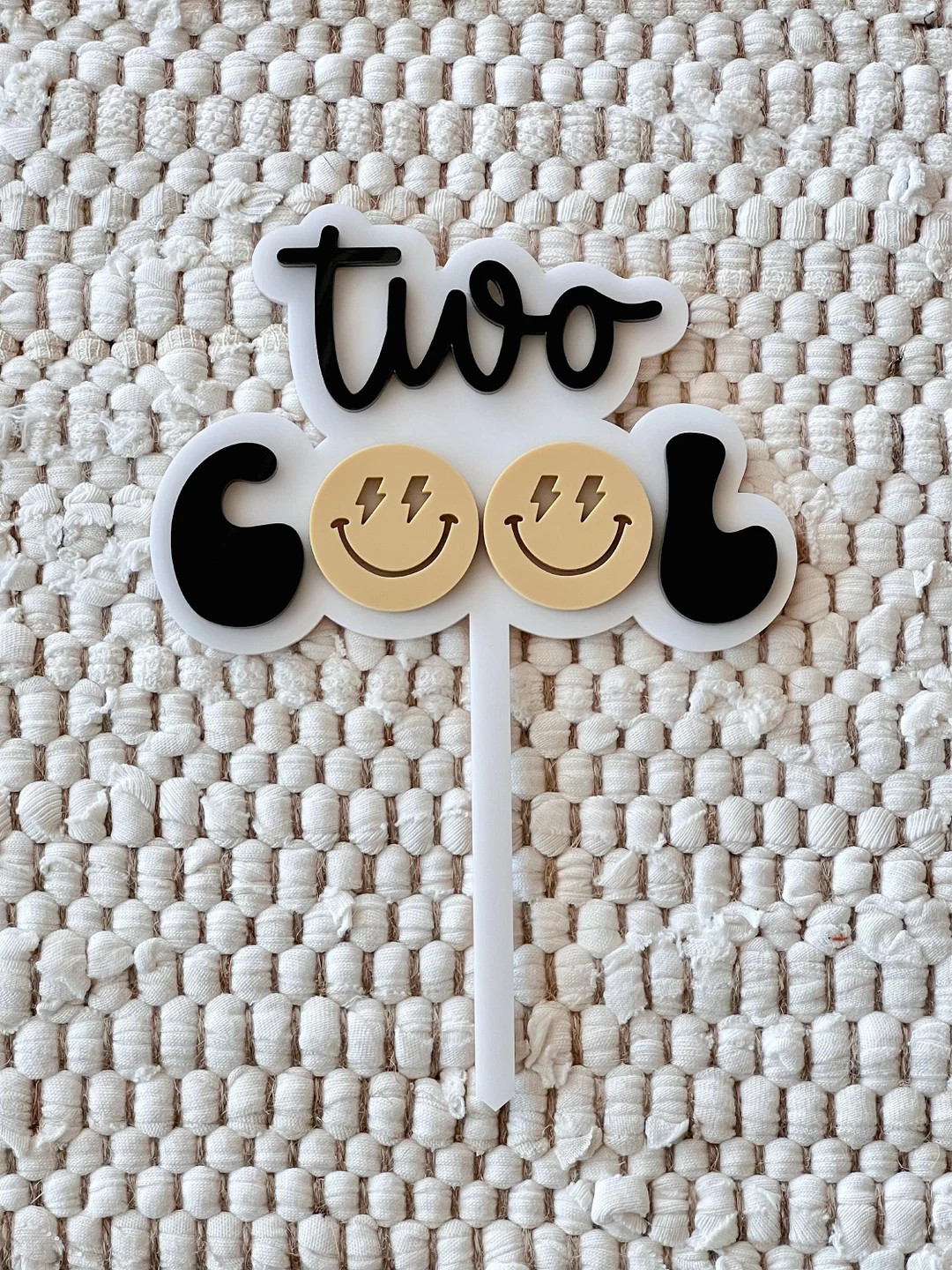 Two Cool | Acrylic Cake Topper | Etsy (US)