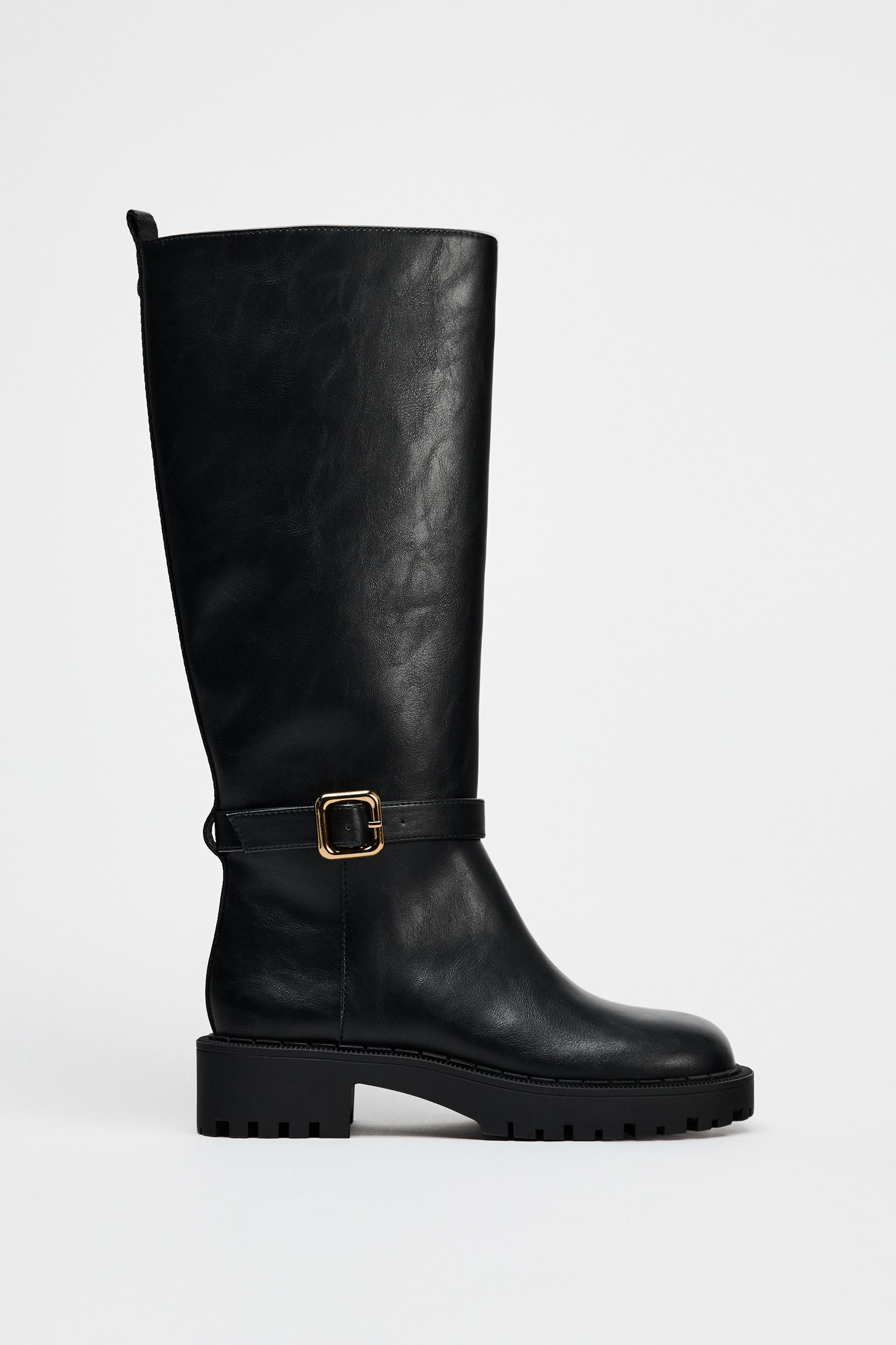 FLAT LUG SOLE BOOTS | Zara US