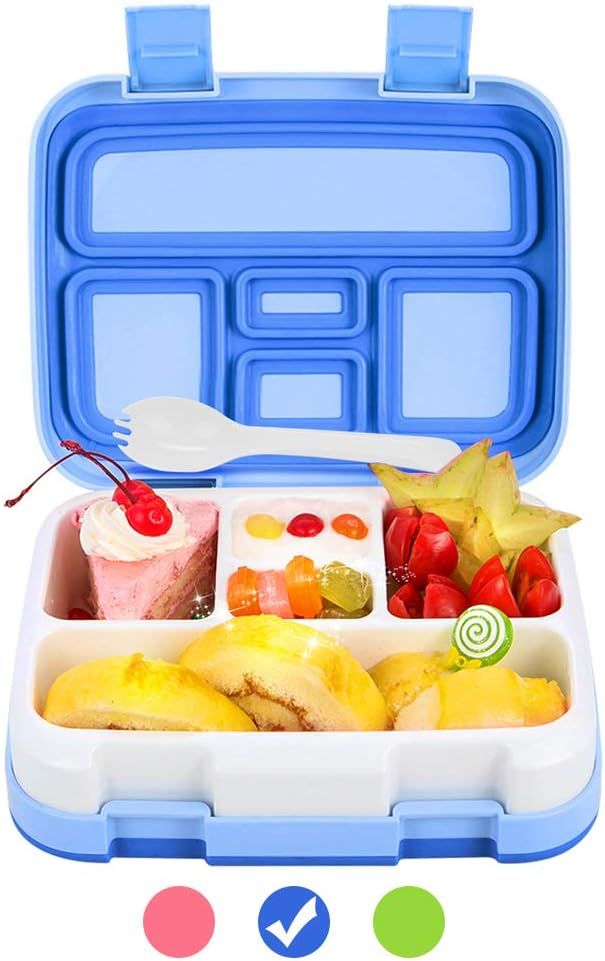 Bento Box for Kids Lunch Box BPA-Free DaCool Upgraded Toddler School Lunch Container with Spoon 5-Co | Amazon (US)