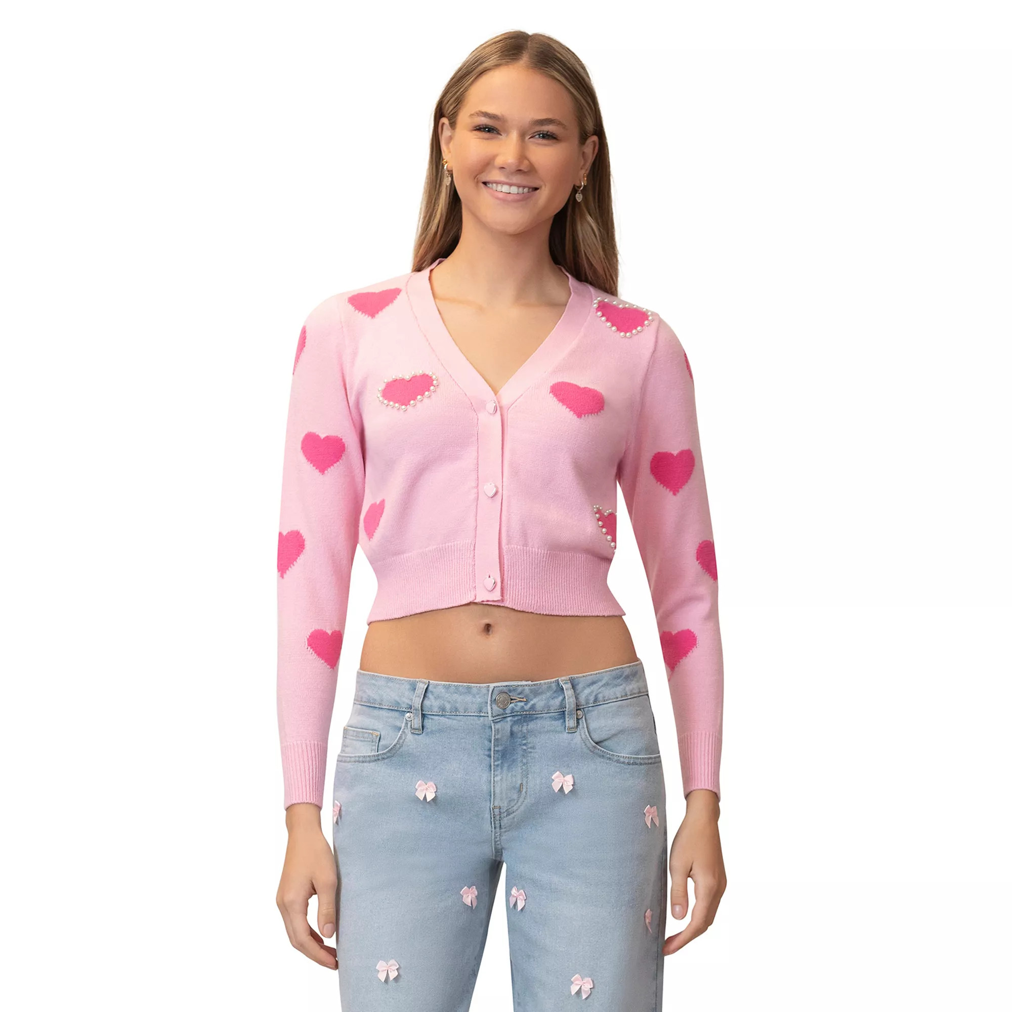 Juniors' madden girl Pearled Cardigan | Kohl's