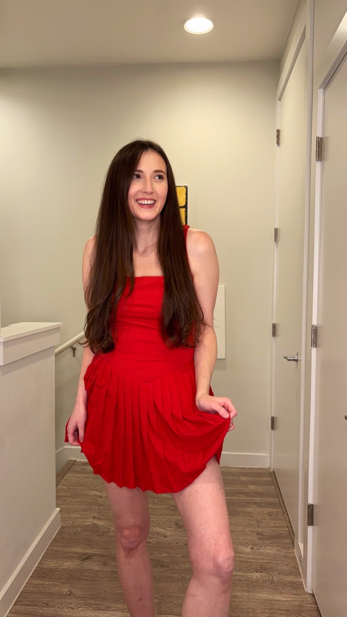 The cutest red active dress for Valentines and February cuteness! The perfect pleated active dress for Spring with built in shorts! 

#LTKootd #LTKValentine #LTKActive