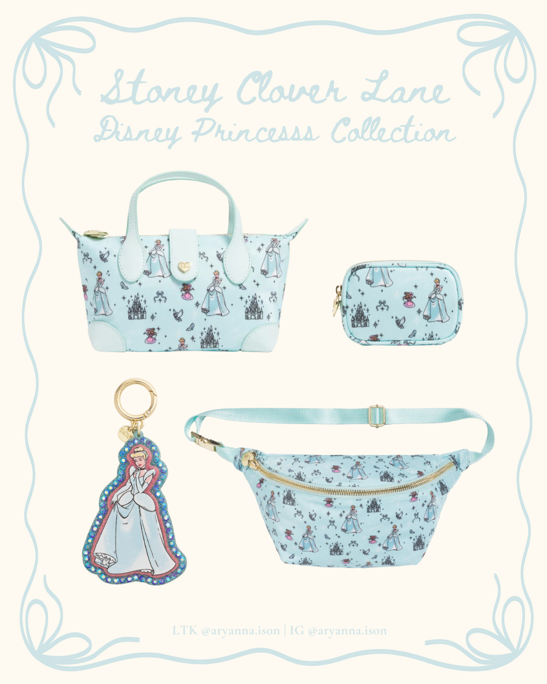 STONEY CLOVER LANE | DISNEY PRINCESS | DISNEY STORE | HANDBAGS | DISNEY STYLE | DISNEY OUTFIT | DISNEY FASHION | CINDERELLA 

 #LTKootd #LTKSeasonal #LTKTravel