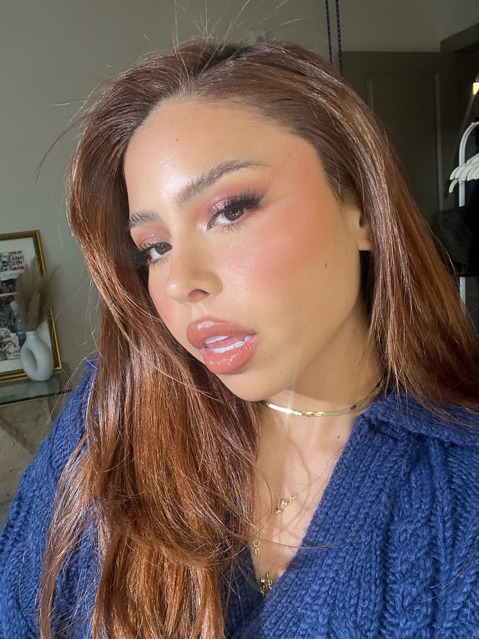 Warm neutral face of the day 