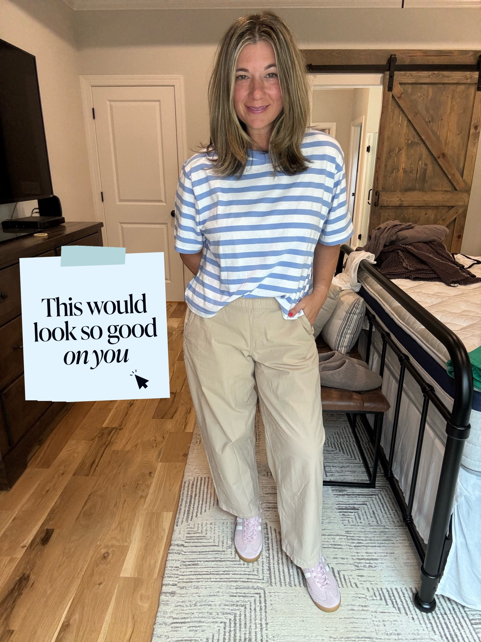 You are loving these pants! Posting these again in case you missed it. These are so easy and classic and go with so much. You could dress them up or down. 
I’m wearing a small in the pants and large in the top. 👍

#LTKmomlife #LTKOver40 #LTKWorkwear