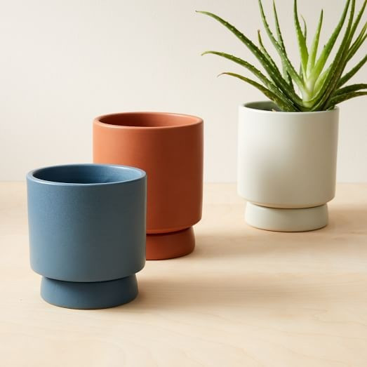 Bishop Tabletop Planters | West Elm (US)