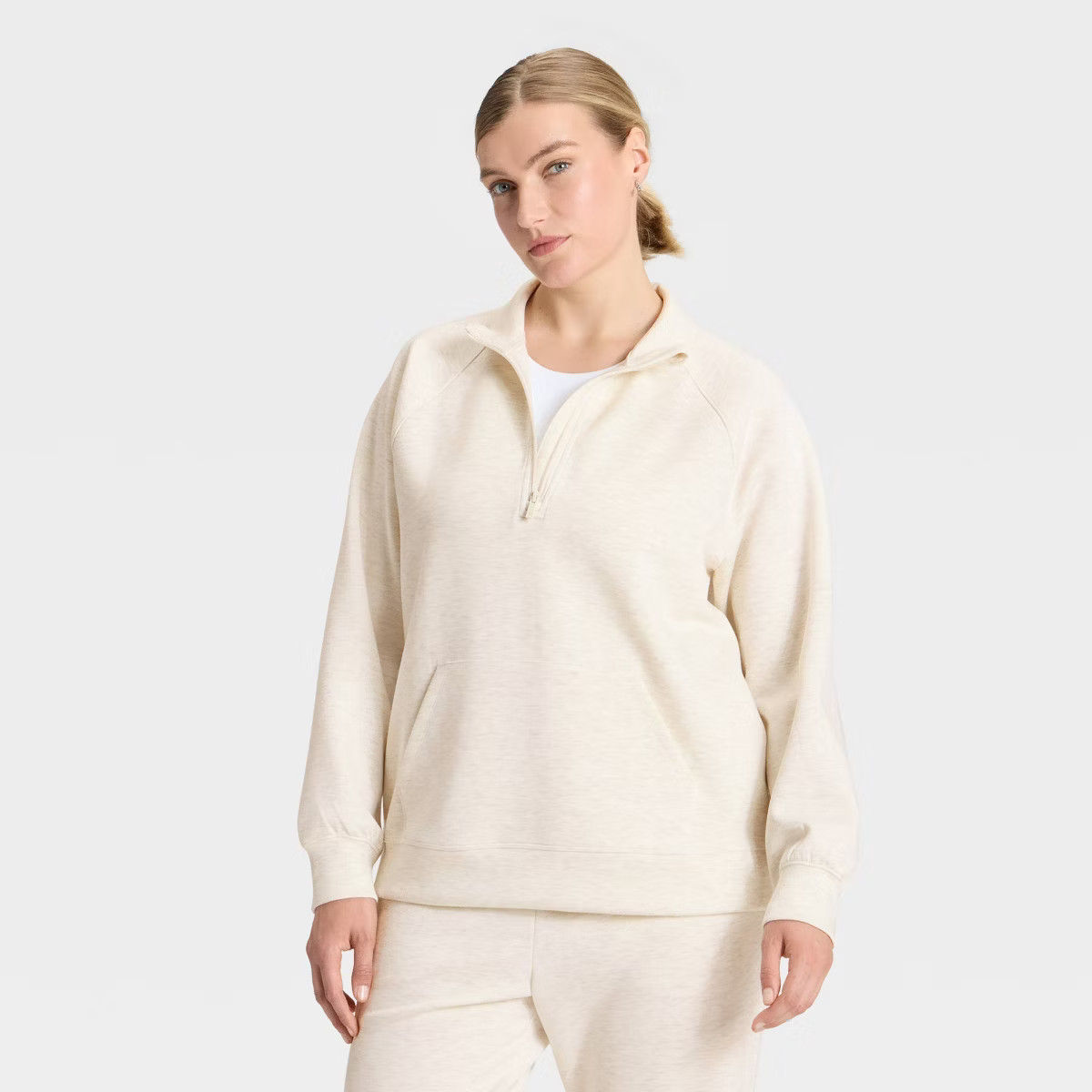 Women's Airy Sleek Legging Friendly Half Zip Sweatshirt - All In Motion™ | Target
