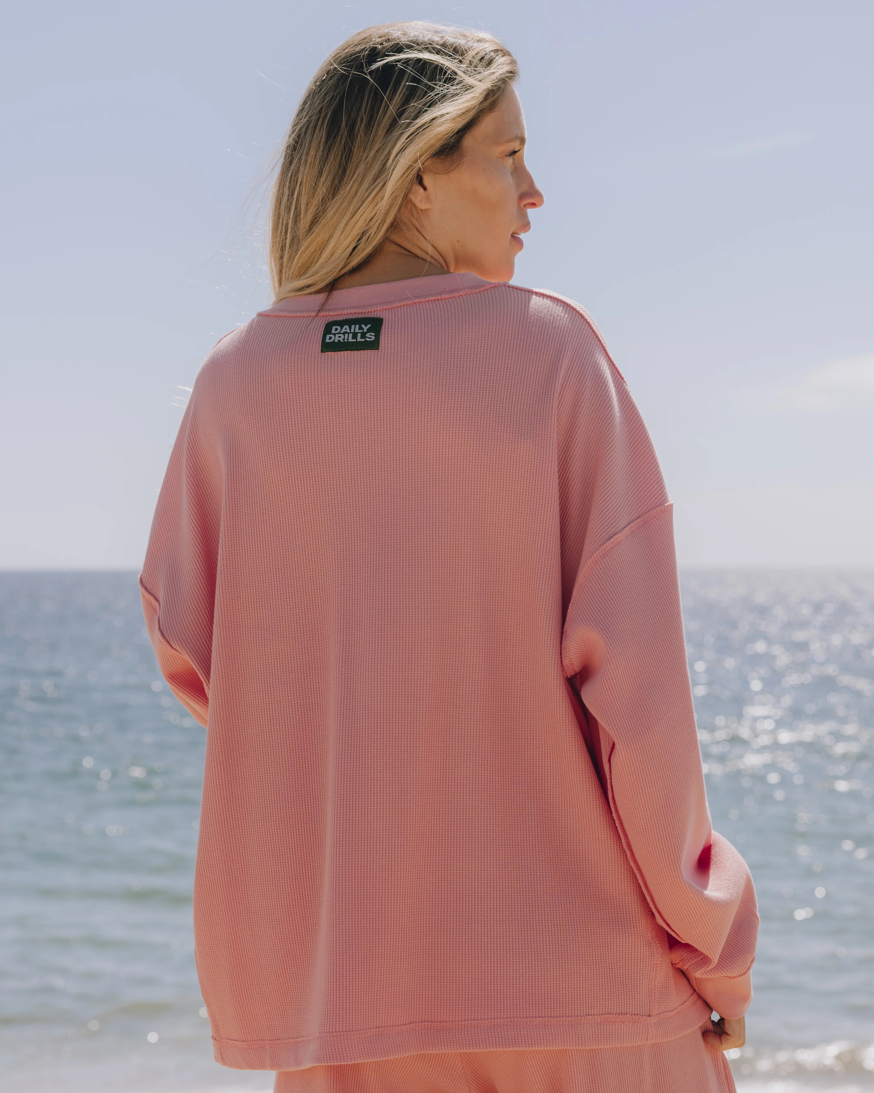 Oversized Thermal - Dusty Rose | Daily Drills