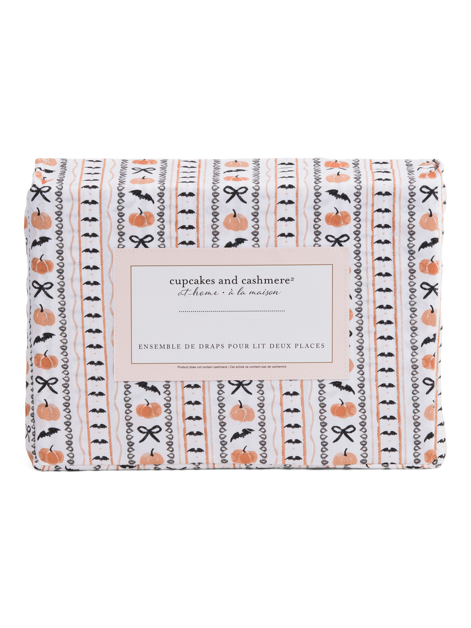 Pumpkin Party Striped Sheet Set | TJ Maxx