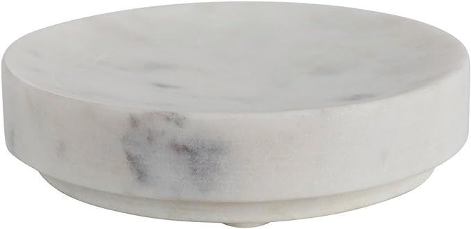 Creative Co-Op Marble Soap Dish, 5" L x 5" W x 1" H, White | Amazon (CA)