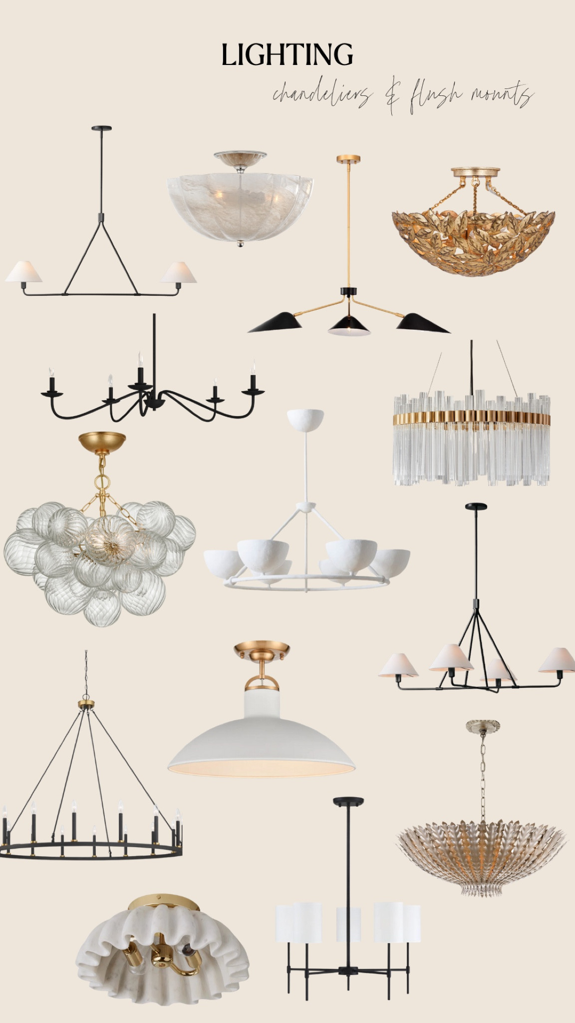 Chandeliers and flush Mount lights 

#LTKsalealert #LTKhome