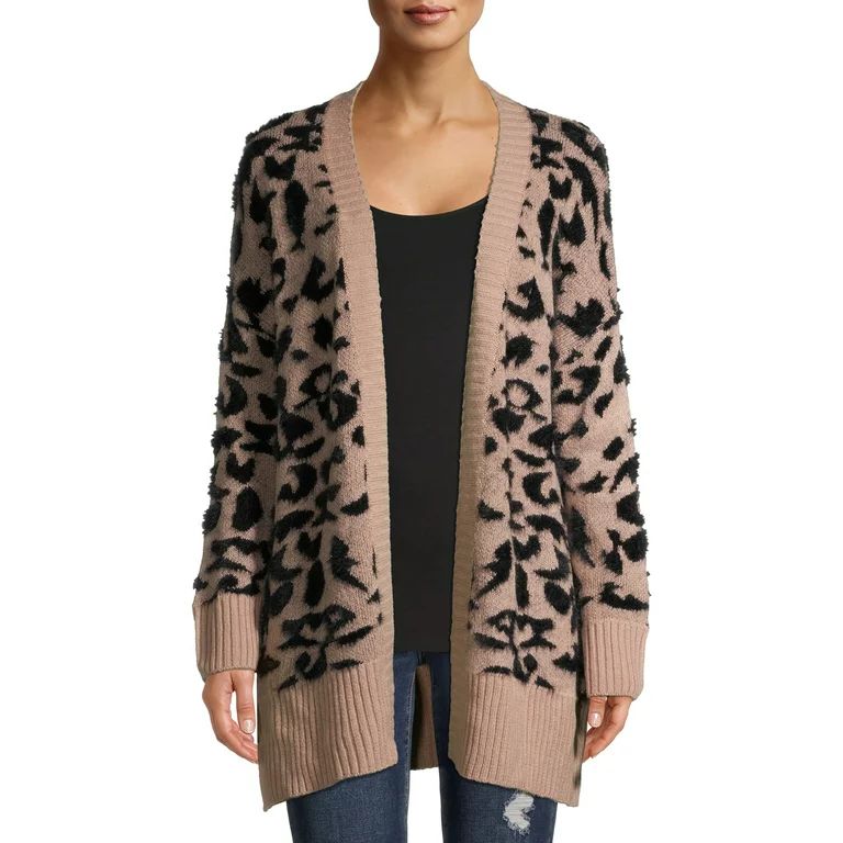 Dreamers by Debut Women's Leopard Print Cardigan | Walmart (US)