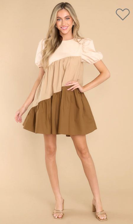 Colorblock dress
Neutral brown dress 
Fall dress
Fall outfits
Fall styles 

#LTKfindsunder100 #LTKstyletip #LTKSeasonal