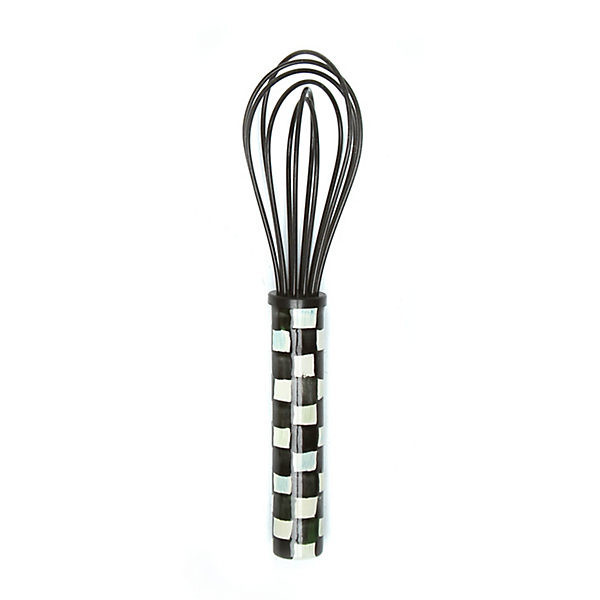 MacKenzie-Childs Courtly Check Small Whisk in Black | MacKenzie-Childs