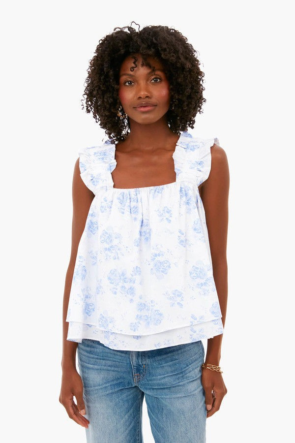Blue Chintz Taylor Blouse | Tuckernuck (US)
