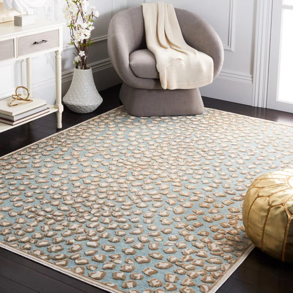 Banerjee Paradise Performance Animal Print Rug | Wayfair North America