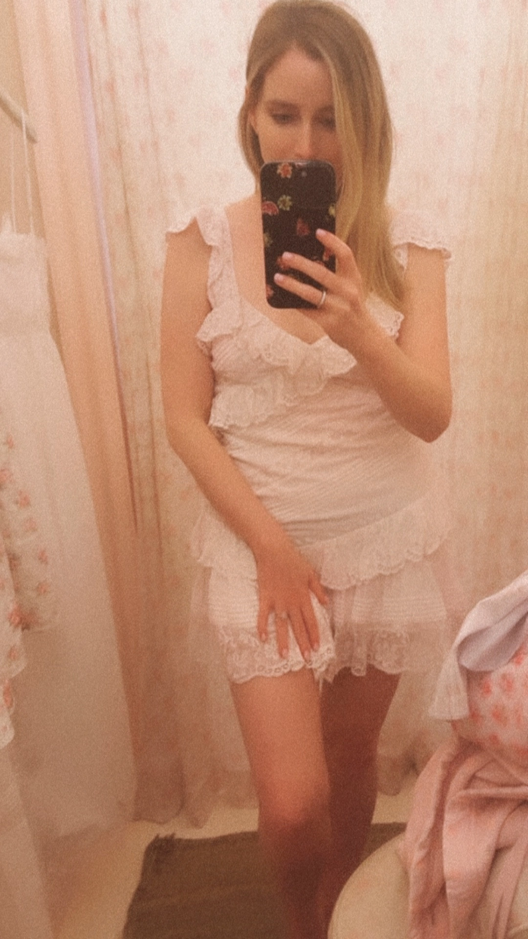 A dreamy feminine summer dress perfect for date nights, vacations, weddings or just everyday🫶 Light airy cotton to keep cool in the summer heat. The lace is v vintage inspired in the softest pink💕 #loveshackfancy #daydress #summerdress #vacationoutfit 

#LTKSeasonal #LTKWedding #LTKOver40