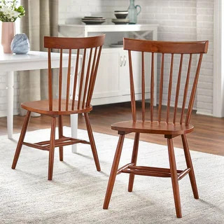 Simple Living Venice Farmhouse Dining Chairs (Set of 2) - White | Bed Bath & Beyond