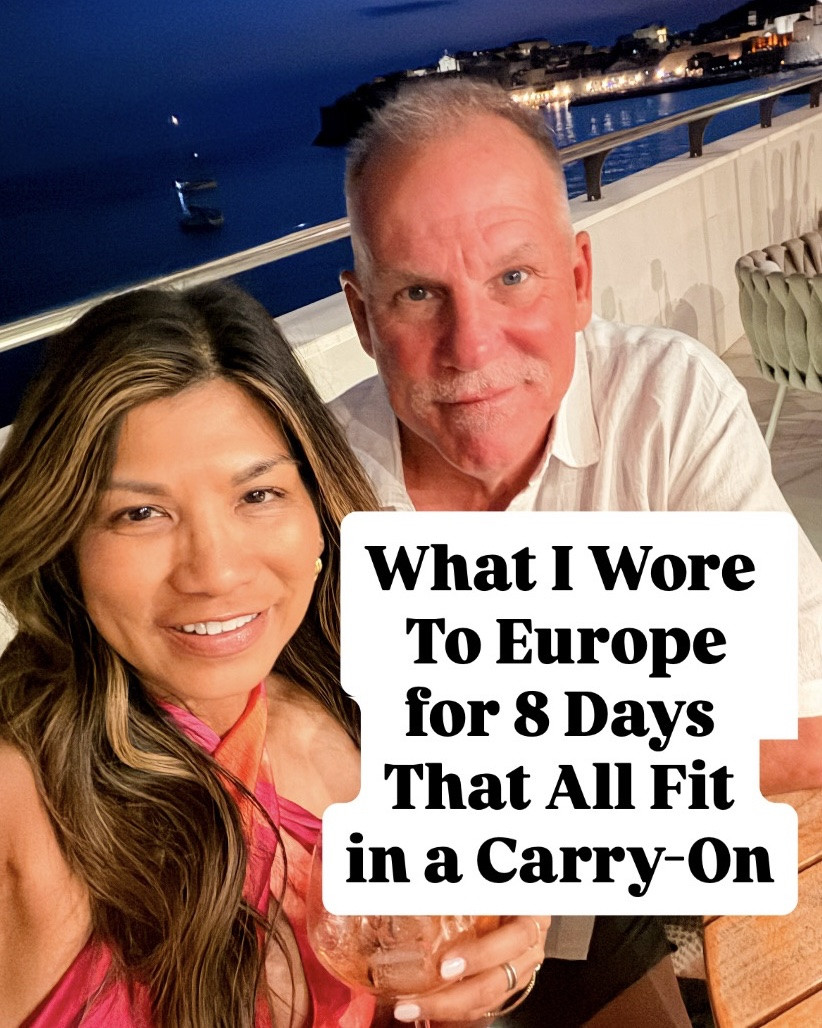 I’m 5’2” 118#ish for reference 
Everything I wore To Europe(Croatia/Montenegro) for 8 Days in a carry-on.
Everything is in size small(tops, swimsuits, dresses, pants, etc) except red  linen dress 
and white linen button down in size XS. 
The linen pants are in color Undyed Ecru-in size small short length.
Sandals(FitFlop) I sized down- hands down the comfiest sandals!! 
All other sandals tts
White sneakers fit tts- 3rd year in a row I’ve packed them for Europe! Comfy and just the best! 
Carry-on luggage in regular size expandable and lightweight.
My everyday bag while there is the color taupe in small size. 
Europe outfits, vacation outfits, beach outfits, sightseeing outfits, Amazon finds, over 50 style, midlife fashion, petite fashion,midlife women, affordable fashion, fashion over40

#LTKPetite #LTKOver40 #LTKTravel