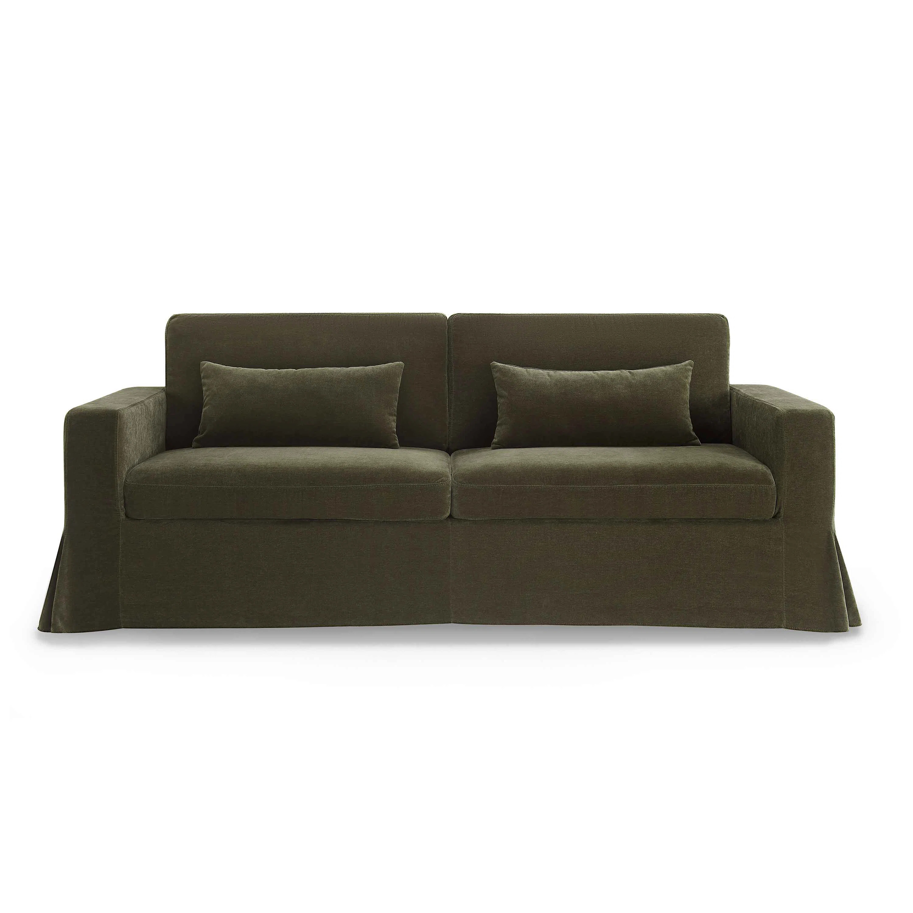 MINIMORE Modern Style 83.9"W Brenda 3Seater Sofa With Slipcover | Wayfair North America