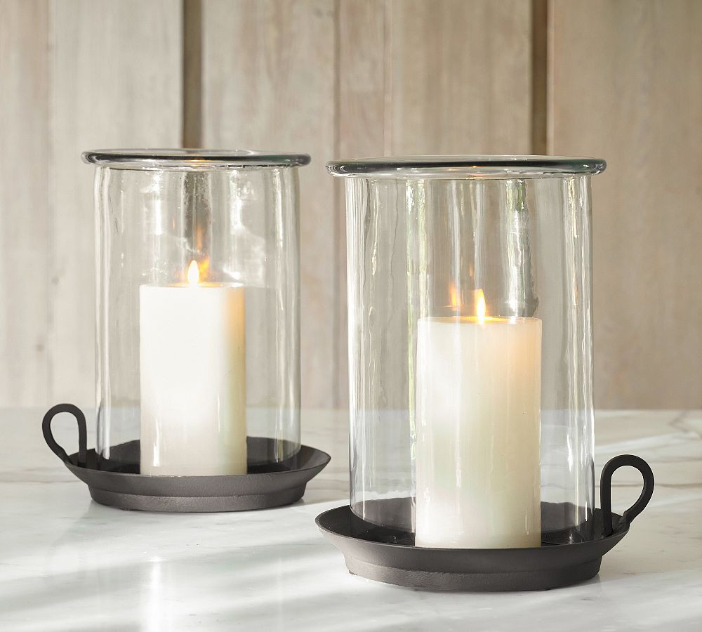 Chamberstick Hurricane Candle Holder | Pottery Barn (US)