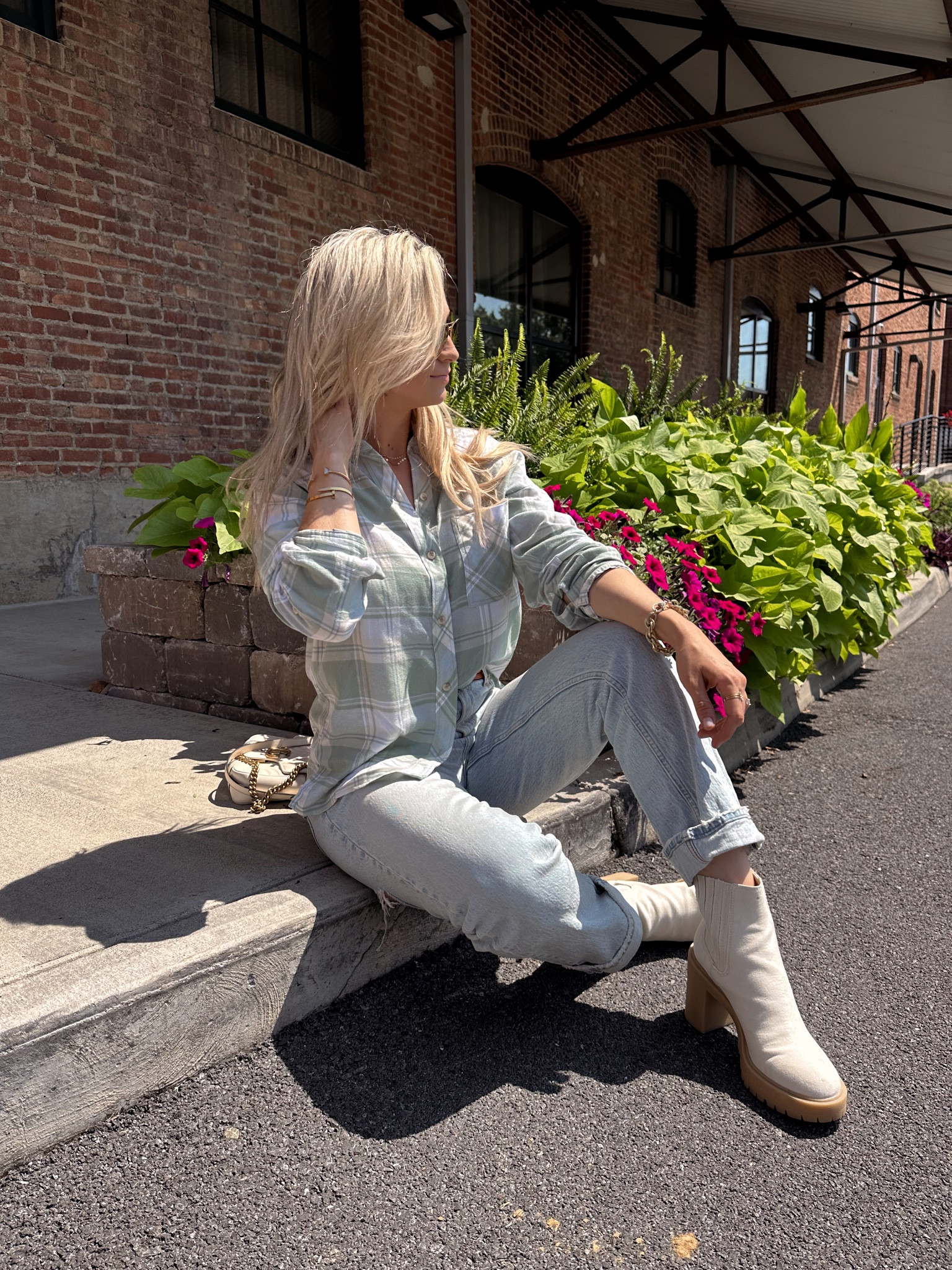 Green plaid flannel to transition to fall! Wearing size s/m
Abercrombie jeans are on sale
Booties are on sale too!


#LTKsalealert #LTKSale